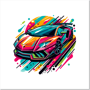 Lamborghini aventador Posters and Art